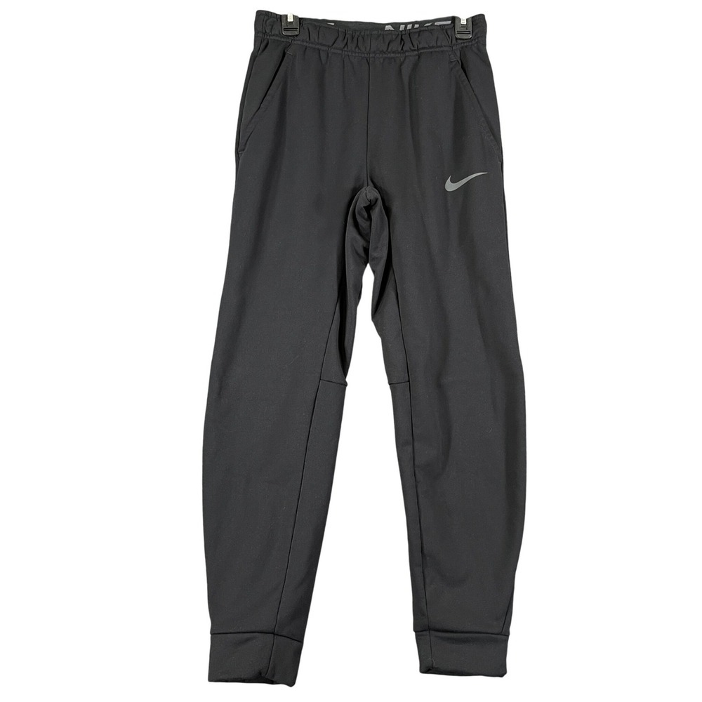 Nike Therma-FIT Jogger Pants Mens S Black Reflective Swoosh Tapered Training